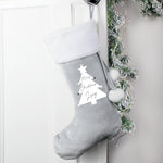 This personalised Christmas tree stocking is perfect for all those little stocking fillers, and looks super luxurious too. Beautiful Christmas decoration which can be stored to use year after year.  This pretty stocking can be personalised with a name up to 10 characters in length. All text is case sensitive and will appear as entered, 'Merry Christmas' is fixed