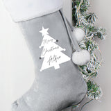 This personalised Christmas tree stocking is perfect for all those little stocking fillers, and looks super luxurious too. Beautiful Christmas decoration which can be stored to use year after year.  This pretty stocking can be personalised with a name up to 10 characters in length. All text is case sensitive and will appear as entered, 'Merry Christmas' is fixed
