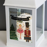 This beautiful personalised lantern will add to the magicical festivities for you or your loved ones this Christmas. The battery-powered lantern has a realistic flickering warm orange flame effect, adding an ambient touch to any room. Hang this lantern around the home with the attached hanging hoop.   Personalise the lantern with 1 line of text up to 25 characters.  Requires x3 AAA batteries.