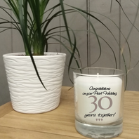 This 30th Wedding Anniversary jar candle comes in its own gift box and is a perfect gift for a couple celebrating 30 years together.