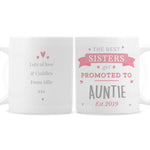 Personalised Mug Promoted to Auntie