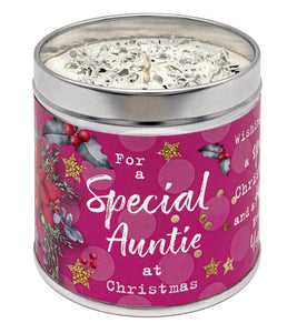 Tin Candle - Christmas - Auntie