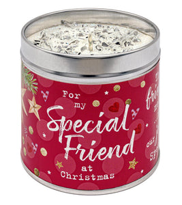 Tin Candle - Christmas - Friend