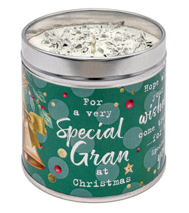 Tin Candle - Christmas - Gran