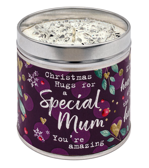 Tin Candle - Christmas - Mum