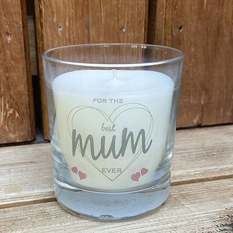 Hand Poured Scented Jar Candle - Mum