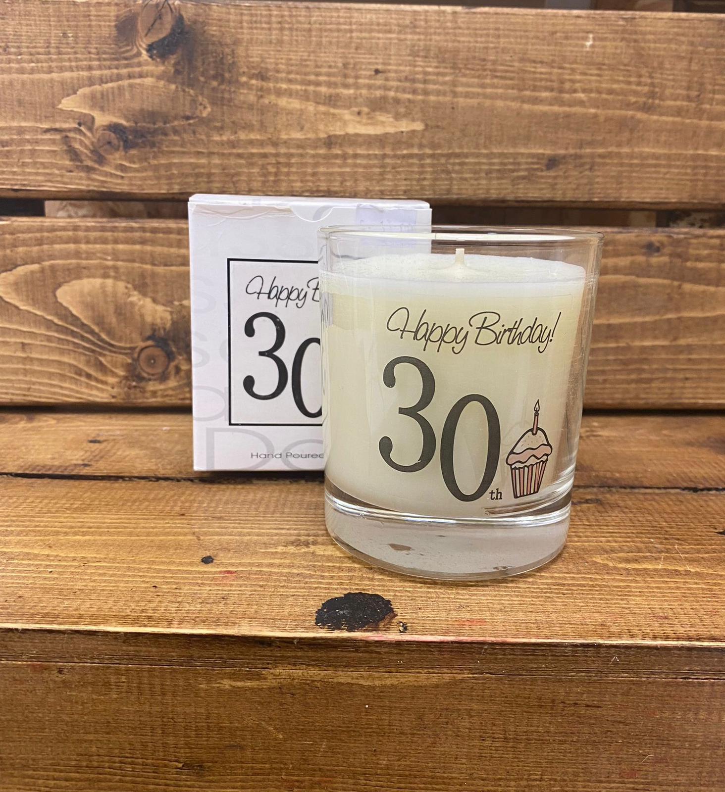 Scented Jar Candle - 30th Birthday