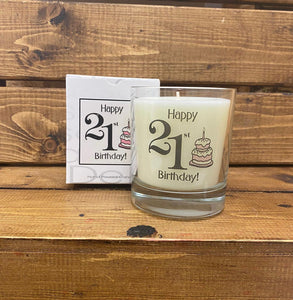 Scented Jar Candle - 21st Birthday