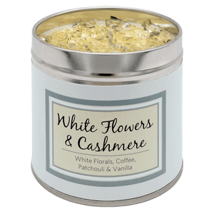 Tin Candle - White Flowers & Cashmere