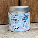 Tin candle with sparkles 50th