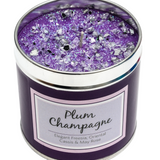 Tin Scented Candle Plum Champagne